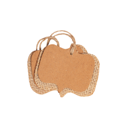 Jute tekstvak labels